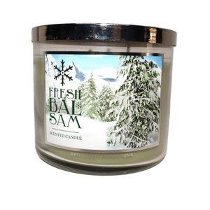 Bath Body Works Home FRESH BALSAM 3 Wick Candle, 14.5 oz NEW